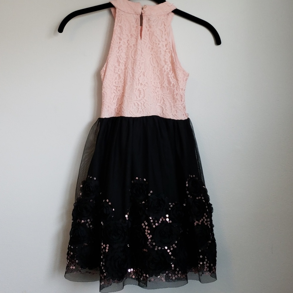 Girls ruffled fancy dress for a special occasion